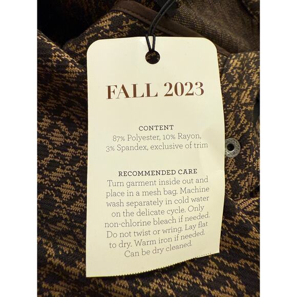 Cabi Empower Jacket Style 4494 Brown Black Tweed Knit Zip Front Blazer Medium - Picture 7 of 10